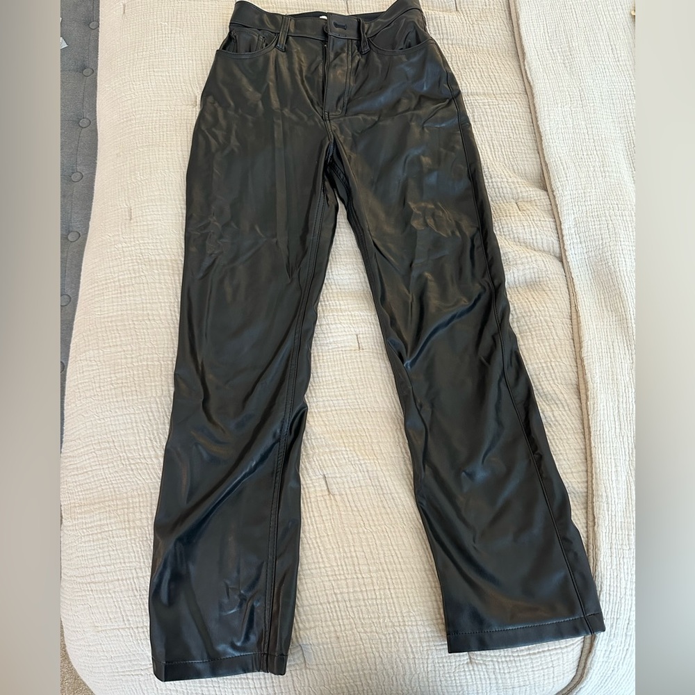 Abercrombie Vegan Leather 90s Straight Pants